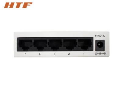 China Mini Gigabit Ethernet Switch 10/100/1000mbps , Ethernet Smart Switch Steel Case for sale