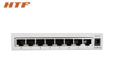 China 8- Port Gigabit Ethernet Switch , Full Duplex Home Network Switch 96*68*25mm for sale