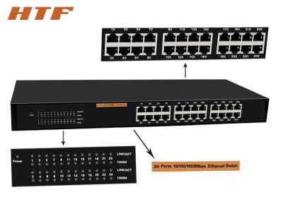 China 10/100/1000mbps 24 Port Gigabit Ethernet Network Switch With Realtek Chipest for sale