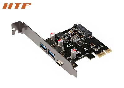 China 2017 Nieuwste USB Type 2A+C aan PCIe-Stootbordkaart/Uitbreidingskaart met VL805 Chipset Te koop