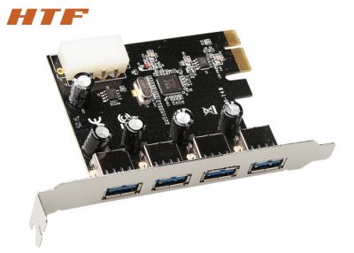 China 4 Pin Molex 4 Port PCIE to USB3.0 Riser Card USB port Expansion Card for sale