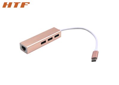 China USB3.1 Art c bis RJ45 (10/100Mbps) und USBs 3,0 NABE Kabel für MAC Aluminiumlegierung Shell zu verkaufen