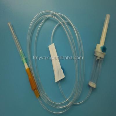 China Medical Grade PVC Factory IV Donning Set /Infusion Set 150CM Tube With 21G Needle CE&ISO Certificate for sale