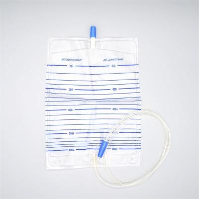 China Disposable PVC Drainage Bag / Urine Bag 2000ml for sale