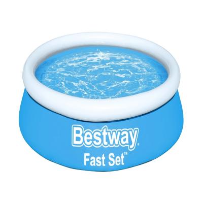 China BESTWAY 57392/57265/57266 Outdoor Quick Set Inflatable Pool Round For Kids Around Swimming Pool for sale