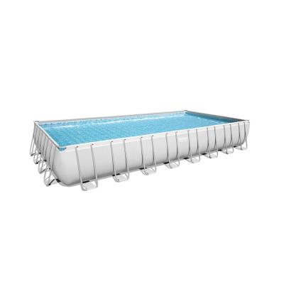 China Easy Install Bestway 56623 Rectangular Bracket Large Inflatable Swimming Pool for sale