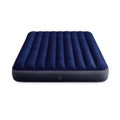 China INTEX Foldable 64756 Stripe 64757 64758 64759 64755 64765 Flocking Air Mattress Inflating Camping Mat Inflatable Mattress for sale