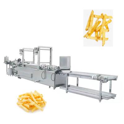 China Automatic French Fries Small Fried Potato Chips Making Machine Vegetable Processing Plant Slicer for sale