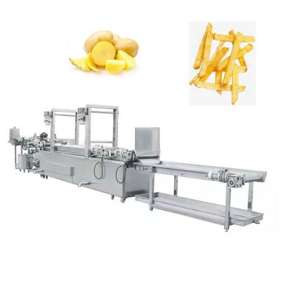 China New Vegetable Processing Plant Electric French Fries Cutting Full Automatic Potato Chips Making Machine for sale