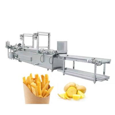 China Factory Fried French Fries Frying Automatic Frozen Potato Chips Vegetable Processing Machine for sale