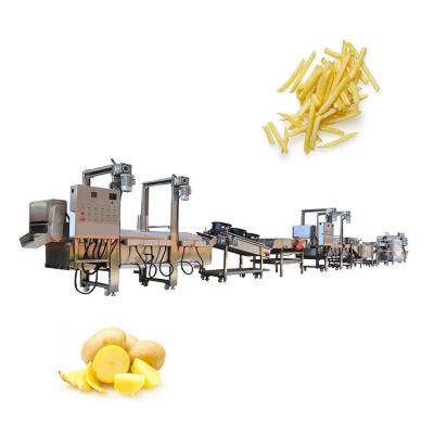 China Frozen Vegetable Processing Plant Potatoes Cooking Automatic Potato Chips French Fries Making Machine for sale