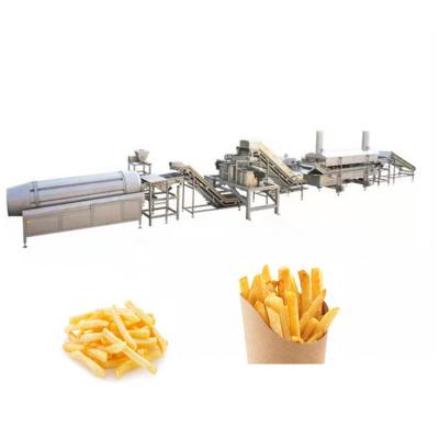 China Automatic Vegetable Processing Plant French Fries Slicing Potato Chips Fried Making Machine for sale