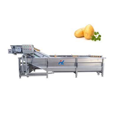 China Snack Factory Industrial Fresh Vegetable Fruits Cleaning Processing Machinery Washing Machine For Sale for sale