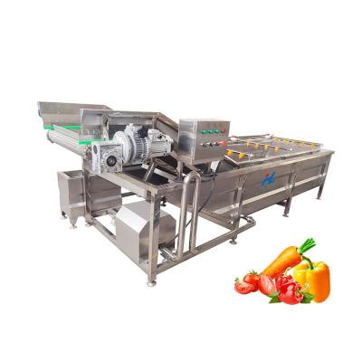 China Industrial Line Bubble Tomato Washing Machine Corn Fruit Seal Onion Vegetable Sealer Snacks Factory Bubble Tomato Washing Cleaning Machine for sale