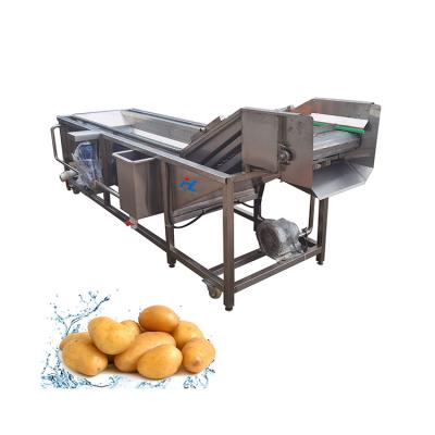 China Hot Selling Snack Factory Ozone Vegetable And Fruit Washing Machine Fruit And Vegetable Washing Machine for sale