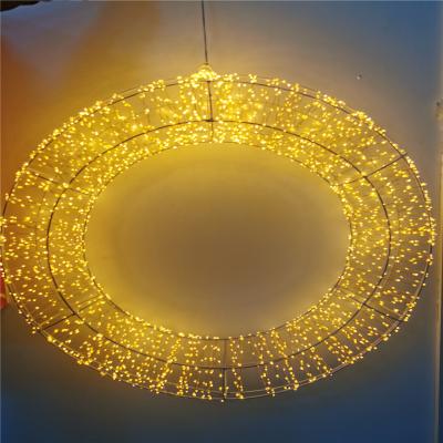 China BLACK TIMER/DIMMER 36CMX5CM METAL GARLAND DECORATION STRING LIGHTS WITH 800LED for sale