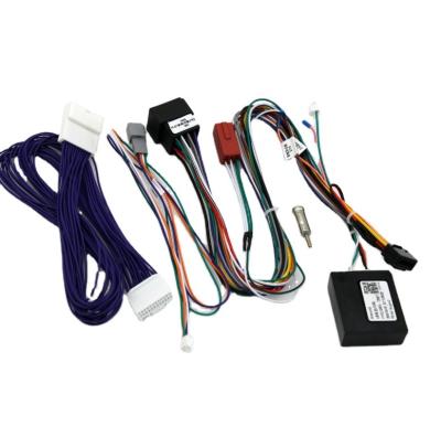 China Android car CLIO3 civic car navigation automotive CRV Renault Megane 2 car audio wiring harness with canbus box for Merce for sale