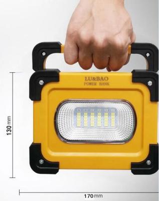 China Warehouse 30W LED Work Light High Lumens Flood Lights Portable Rechargeable Camping Floodlights Spotlight With USB Cable for sale