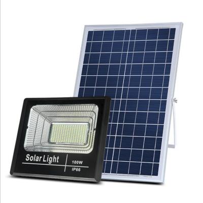 China Warehouse Led 100w With Dawn Heavy Duty Sensor Outdoor Solar Flood Light Camera Street Twilight for sale