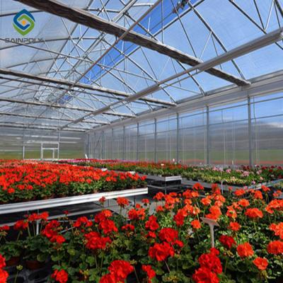 Cina Floricultura della serra dello strato del PC del tetto 10.8m dell'arco in vendita