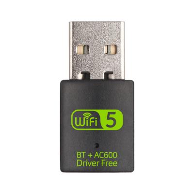 China Laptop/PC 600mbps WIFI Adapter BT Dongle Desktop Wifi Dongle For Window/Mac/Linux for sale