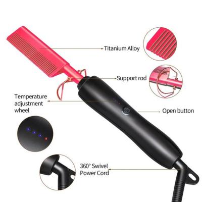 China Comb+Hair Smooth+Massage Brush Straight Hair Comb 2020 New Straight Hair Brush Pressing Hot Comb Maker, Hot Dryer Airbrush Luxury for sale