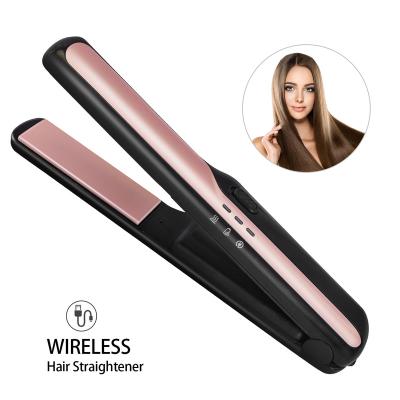 China Hotel 2IN 1 New Mini Hair Strausb Wireless Charging No Wound Ceramic Direct Hot Roll Electric Comb Double, Ceramic Splint Hair Curler for sale