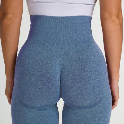 China Custom Women's Sports Suit Moisture Absorption Sweat Fitness Seamless Yoga Pants QUICK DRY for sale