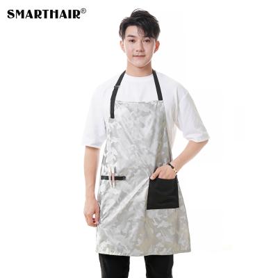 China Waterproof Barber Leather Apron Hair Stylist Apron Hairdresser Snail PU Barber Shop Aprons 70x(L) 92cm/81x(L)70cm for sale