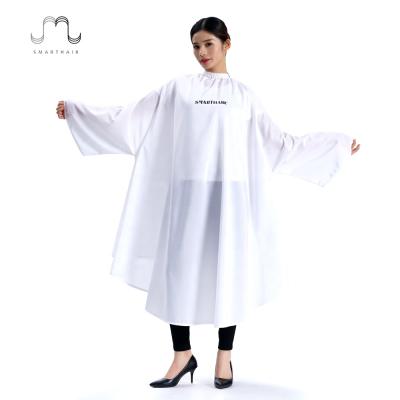 China Salon Waterproof Capes For Cutting Cape Waterproof Logo With Arms Haircut Sleeves Long Salons Hairdresser Cape for sale