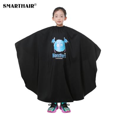 China Children Waterproof Hair Cutting Cape With Cartoon Printing Design Waterproof Material Hair Cutting Capes Salon Cape for sale