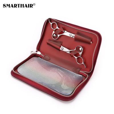 China Comfy Product Case For Small Pet Embroidery Scissors Leather Case Holder Case For Barber Salon Small Hair Scissors for sale