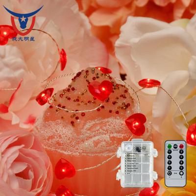 China Beautiful Christmas Party Holiday Decoration Wedding Lantern String For The Holidays Where Heart Shape Valentines Day Decor Lamp for sale