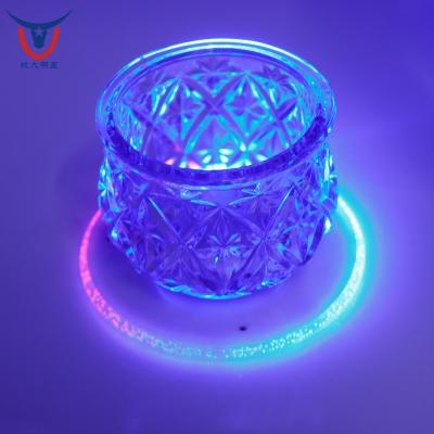 China Illuminated Coaster Led Coaster Bar Cocktail Coaster Base Stocked Illuminated Pressure Sensor for sale