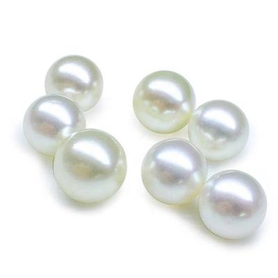 China Luxury Eco-Friendly Pearl Style Seawater White Pearl Round Big Australian White Pearls Bare Beads Loose Beads for sale