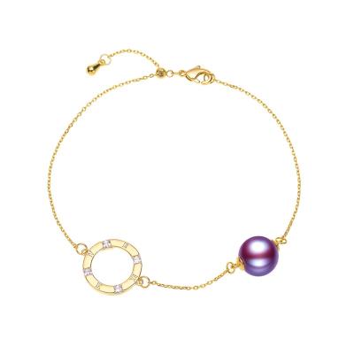 China Newest 100% Natural Pearl Design Topping Quality Natural Pearl Alloy Pearl Chain Bracelet Jewelry Mom Daughter Gift Party Cage for sale