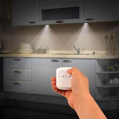 China Modern Super Bright COB 3W Wardrobe Night Light Home Bedroom Cabinet Wireless Remote Control Adjustable Light Kitchen for sale