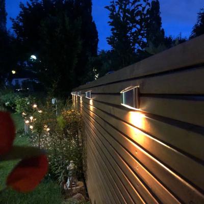 China Outdoor Waterproof Solar Barrier Lamp Decoration Stair Lights Solar LED Solar Step Lights for Patio Pathway Stairs Garden Yard for sale