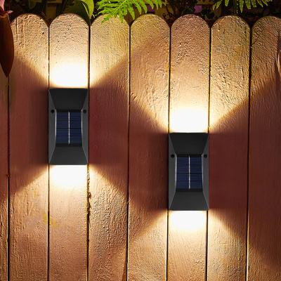 China Outdoor Waterproof Solar Garden Yard Staircase Wall Lamp Balcony TUNNEL Decorative LED Landscape Street Light for sale