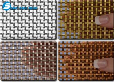 China Flat-Wire Decorative Mesh Fandango Bronze for sale