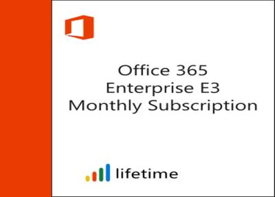 China Office 365 E3 25 Gebruikers Online Zeer belangrijke Activering 1 Jaar Subcription Te koop