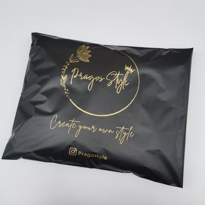 China Matte Self Adhesive Black Envelope Bags Custom Logo Printed To Express Recycled Clothes Shipping Package Envelope Poly Mailer Poly Mailer Bag for sale