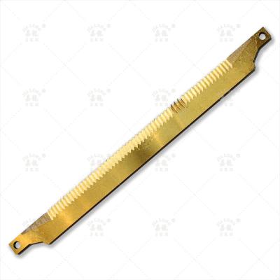 中国 18mm TiN Coated Toothed Blade Serrated Blade For Film Plastic Packing 販売のため