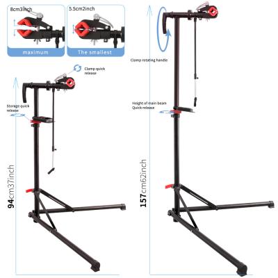 China Bicycle repair steel quick detachable stand 360 degree rotating bicycle repair stand for sale