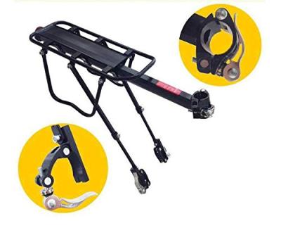 China Aluminum Alloy Adjustable Rear Rack Bike Bicycle Seat Post Frame Carrier Rack Rear Cargo Rack for sale