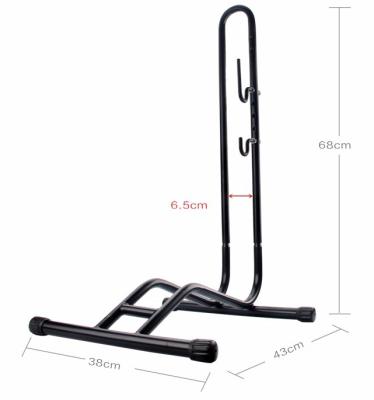 China L Shape and Foldable HS-T013C Bicycle Front and Rear Wheel Parking Rack Bike Display Rack with Hooks for sale