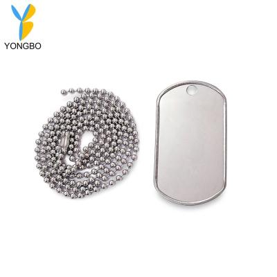 China Europe wholesale fashion professional empty dog ​​tag with military stainless steel for sale