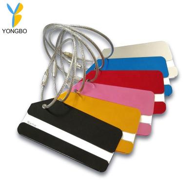 China Hot Sale Aluminum Customized Logo Metal Luggage Tags Eco - Friendly for sale