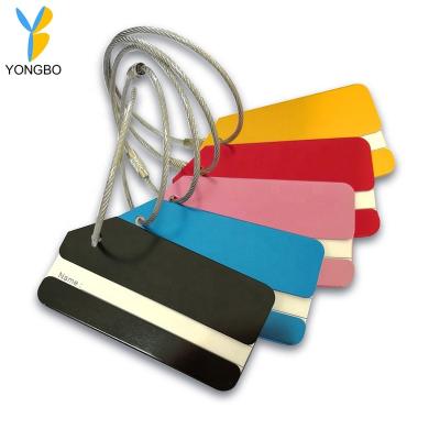 China High Quality Hot Sale Eco-friendly Metal Luggage Tag For Travel Can Customized Aluminum Luggage Tag for sale