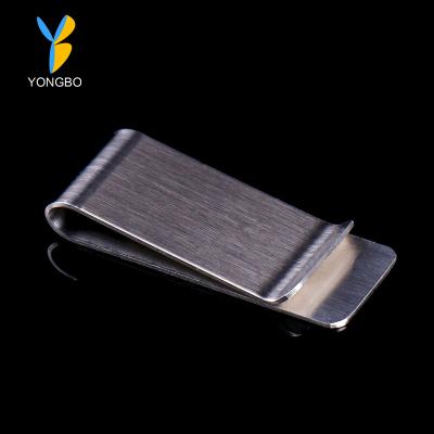 China New Design Global Hot Selling Square Shaped Empty Spring Silver Clip For Men for sale